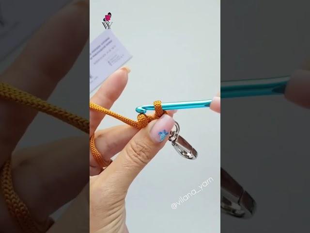 Простой шнур крючком #шнуркрючком #вязаниекрючком #crochetbag #crochettutorial