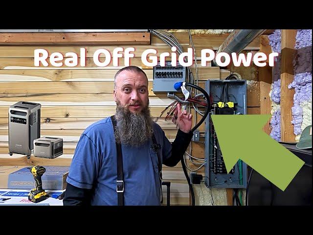 Off Grid Power For The Timber Frame!  Anker SOLIX F3800