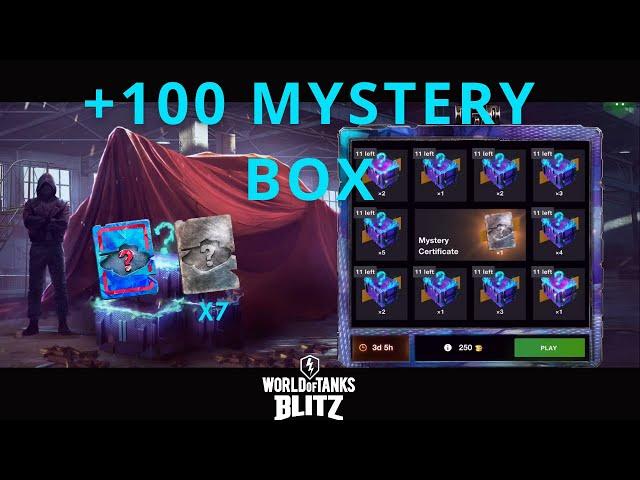 OPENING $100 WORTH OF MYSTRY BOXES l Mystery Box Certificate Draw l WoT Blitz