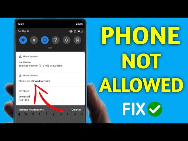 How to Fix Phone Not Allowed MM#6 Error | MM Phone not allowed for voice