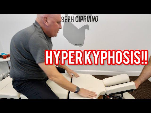 Man with *HYPERKYPHOSIS* gets HUGE Chiropractic CRACKS!