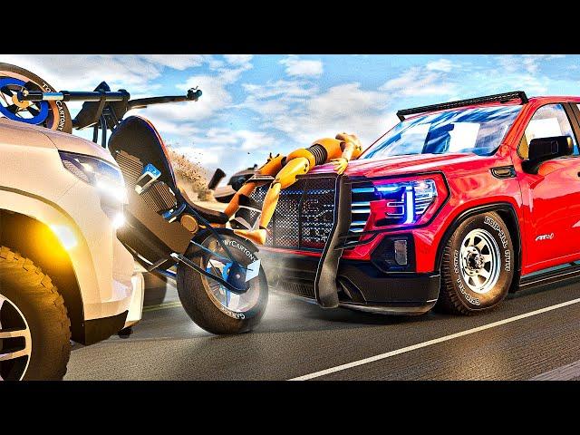 Dangerous Motorbike Crashes #02 | BeamNG.Drive