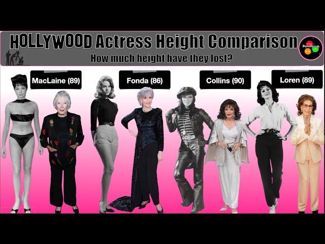 Hollywood Actress Height Comparison | Height Loss of Actresses