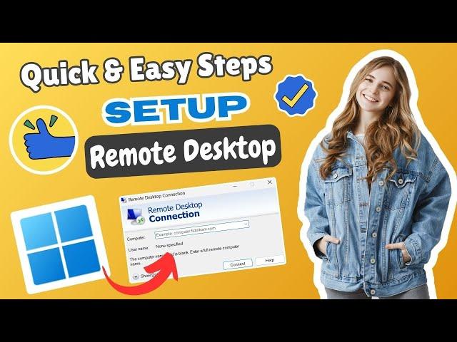 How to EASILY Set Up Remote Desktop on Windows 10 / 11 ( 2025 )