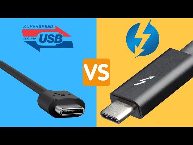 USB-C vs Thunderbolt 4 - The Differences Explained In Under 5 Minutes!