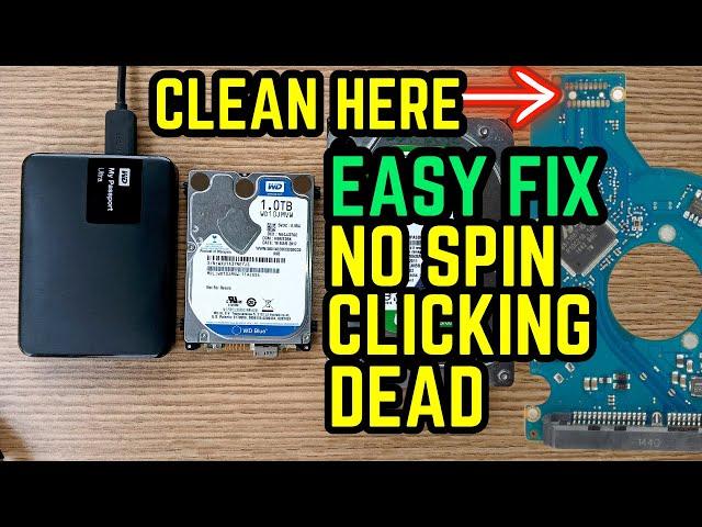 Hard Drive Repair & Not Showing Up || Clicking Sound || Dead || No Spin || Data Recovery