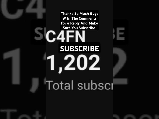 1,200 Subscribers Yay #shorts #c4fn