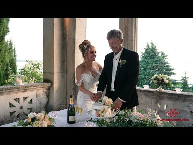 Exclusive wedding video at Villa Cortine Palace Hotel in Sirmione on Lake Garda