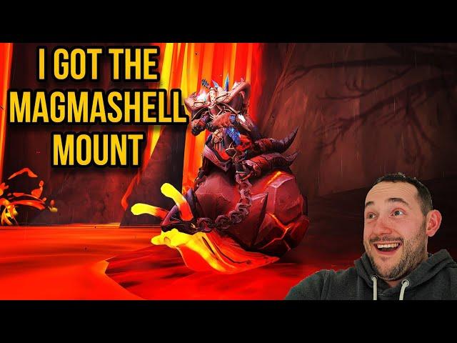 never thought I would swim in Lava for a Mount - Magmashell Mount Dragonflight