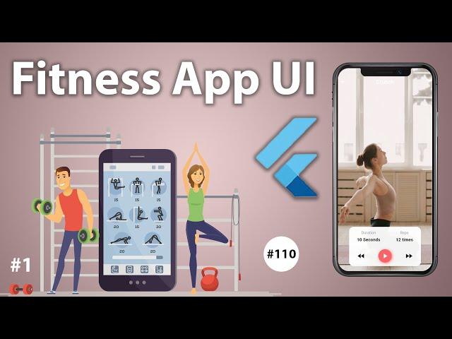 Flutter Tutorial - 1/2 Fitness App UI (For Beginners)