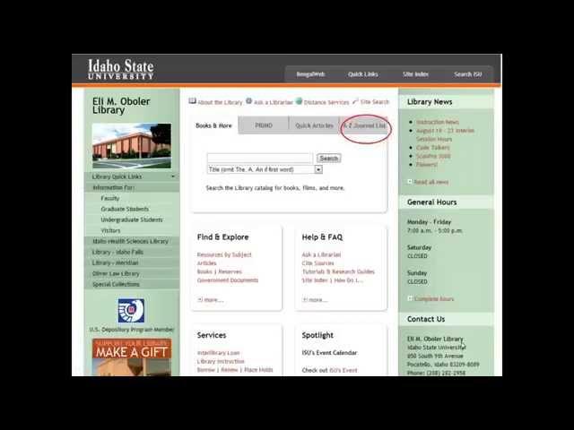 How to Request Articles- Idaho State University Library