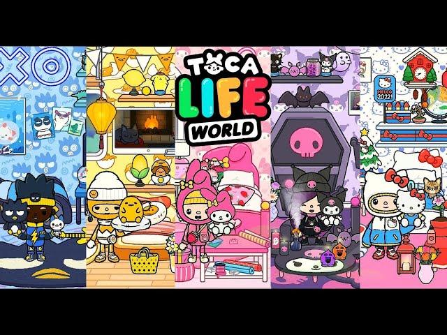 Hello Kitty and Friends Bedroom Design | New Days | Toca Life World