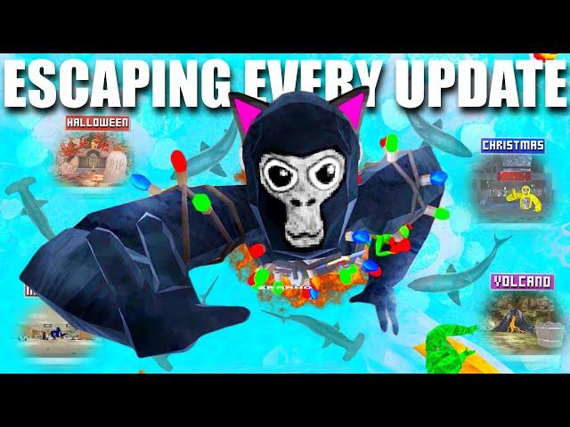 Escaping The Map In EVERY UPDATE In 2024... | Gorilla Tag