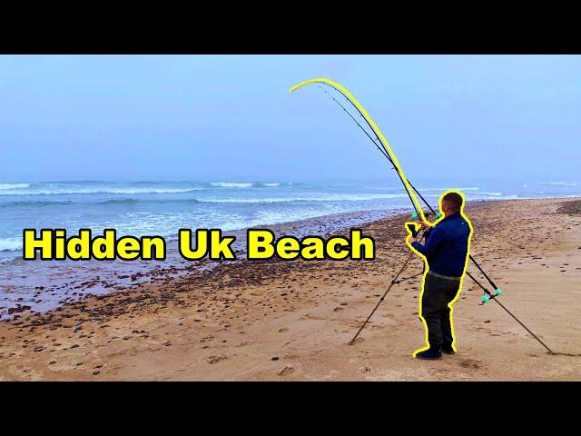 Fishing a Wild HIDDEN UK Beach? Catching a Surprise FISH!