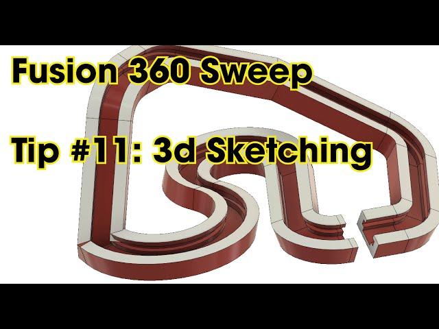 Fusion 360 Sweep Tip #11: 3d Sketching