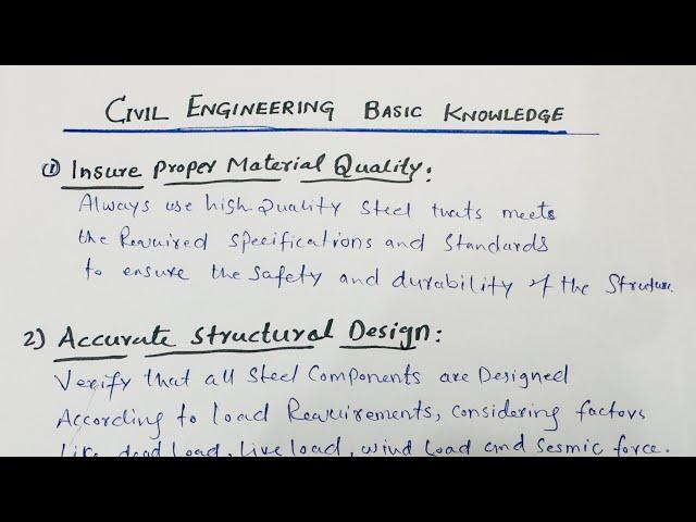 Civil Engineering Basic Knowledge by Civil Engineers