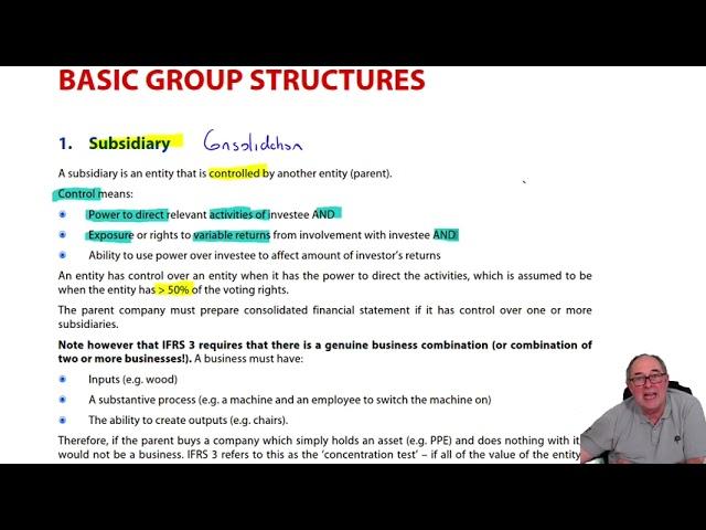 Basic group structures - Introduction - ACCA SBR
