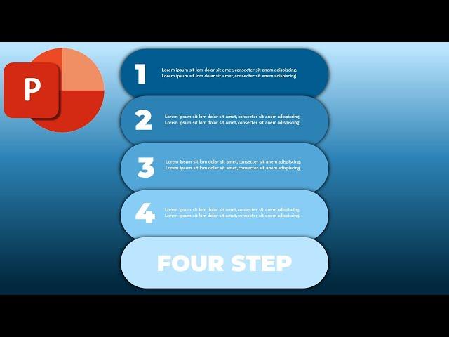 4 Steps Infographic Design | Free Template 