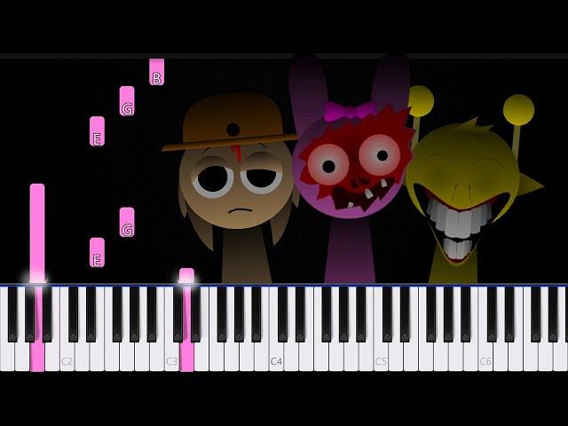 Incredibox Sprunki Horror Sounds  Piano Tutorial