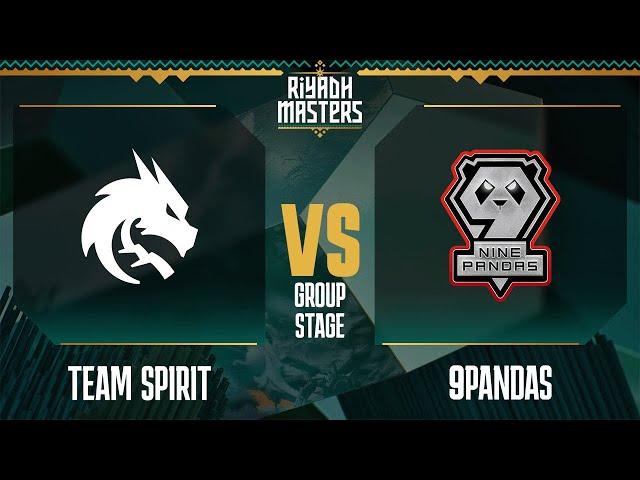 Team Spirit vs. 9Pandas // Riyadh Masters 2023 – Day 6 – Group Stage