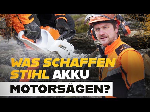 STIHL Akku Motorsägen im Test - STIHL MSA 220 VS. MSA 200