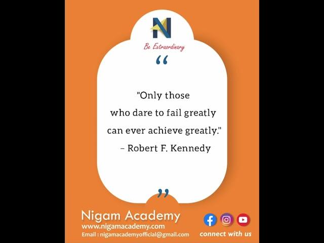 Try & try, until you get the goal - Nigam Academy #education #plan #success #great #subject #shorts
