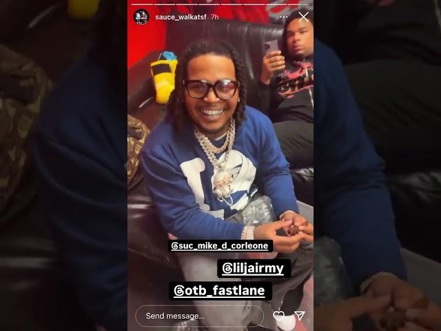 Sauce Walka Lil Jairmy and OTB FastLane on IG “The whole jewelry store!”