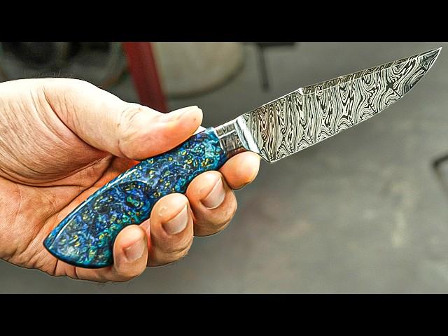 Building A Crazy Twist Damascus Knife