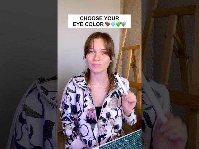 What Eye Color Is The Most Beautiful? 🩵🩶 #art #drawing #aesthetic