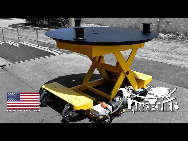 Rotating Deck Scissor Lift with Removable Stand Offs | 6,000 Pound Capacity