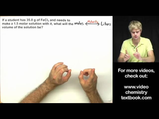 Molarity Practice Problems (Part 2)