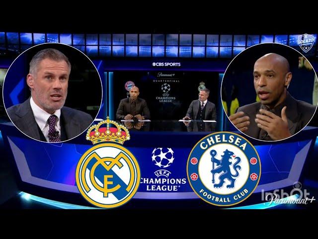 Real Madrid vs Chelsea 2-3 (5-4) Jamie Carragher & Thierry Henry analyse Modric assist,Benzema Goal