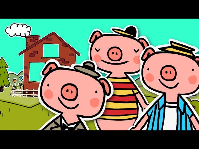 THE THREE LITTLE PIGS & The Big Bad Wolf | Fairy tale for kids | 3 Little Pigs Story