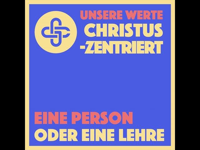 Unsere Werte - Christuszentriert