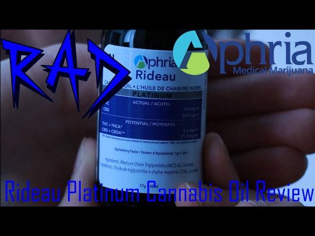 Rideau Platinum CBD Oil by Aphria Inc. | Medical Marijuana / Cannabis Tincture Oil Strain Review