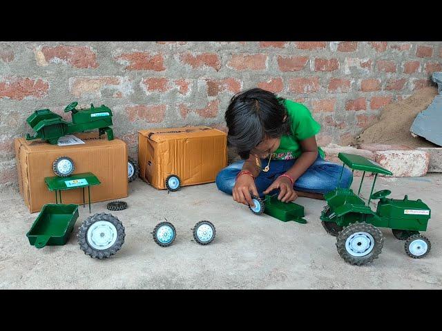 Sony and Sohan diy model tractor tyres fitting tractor video