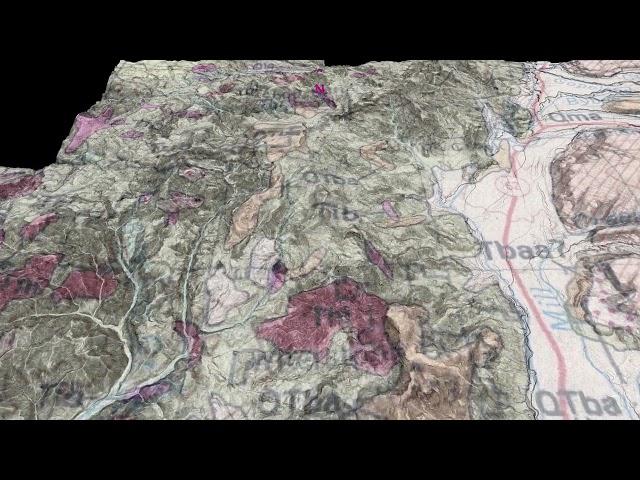 Western Cascades, Southern Oregon, Possible Faults, Slope, Geology, Aerial Photo  On 1-meter DEM