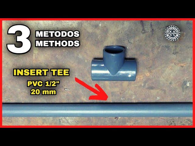 How to INSERT a TE or Y in a PVC TUBE without Back Escape. 3Plumbing Tricks, Plumbing.