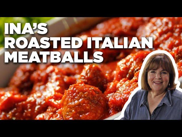 Ina Garten's Roasted Italian Meatballs | Barefoot Contessa | Food Network