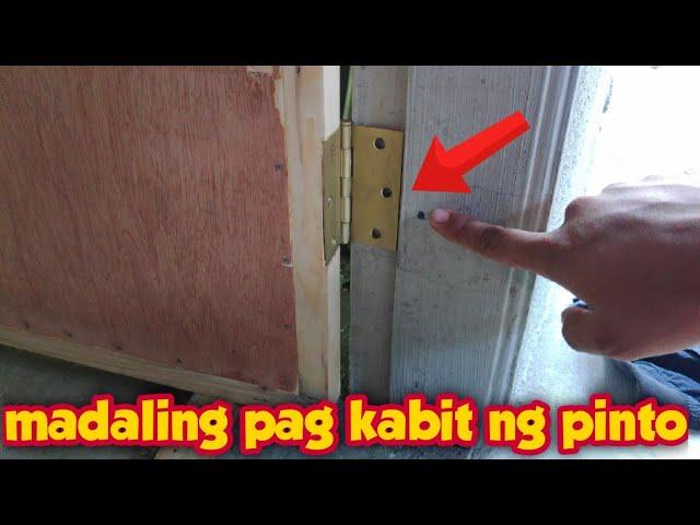 PAANO MAG KABIT NG PINTO AT DOOR KNOB?complete tutorial-CONSTRUCTION IDEAS