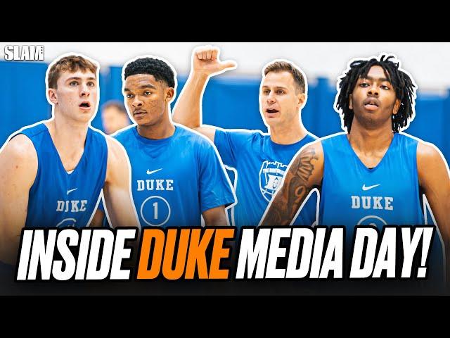 First Look at Cooper Flagg, Caleb Foster, & Duke at Media Day 