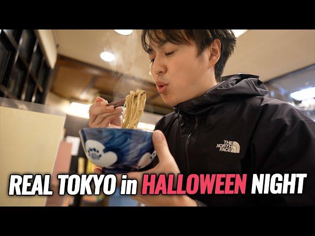 [Japan Travel Guide] Is Halloween Really Crazy in Tokyo? Night Walk and Stand Soba Noodle Ep.371