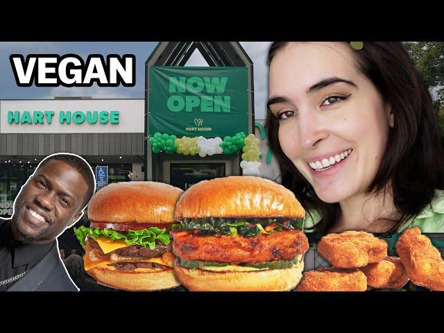 I Tried Kevin Hart's ALL VEGAN Fast Food Restaurant (Hart House)