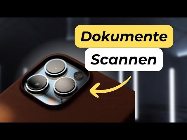 Dokument mit iPhone scannen und als PDF speichern – So geht’s!