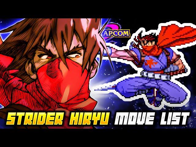 STRIDER HIRYU MOVE LIST - Marvel vs. Capcom 2: New Age of Heroes (MvC2)