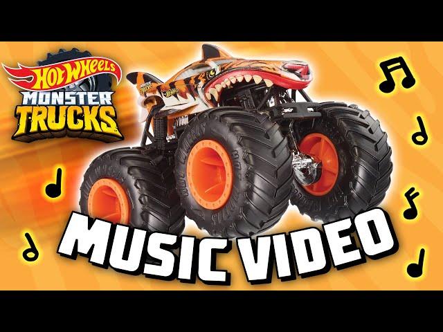 Official MUSIC VIDEO  | Fear the Frenzy  ft. Monster Truck TIGER SHARK | Hot Wheels