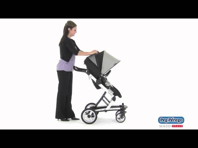 2011 Stroller System - Peg Perego Skate System - How to Use the Large Canopy and Peek-A-Boo Window