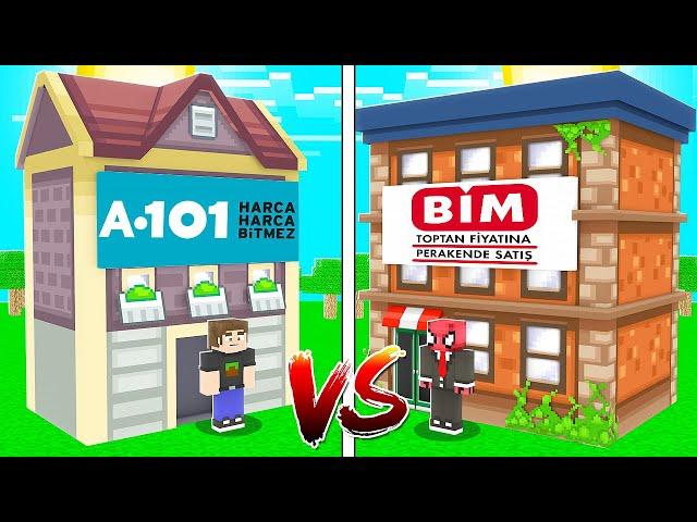 BİM EV VS A101 EV!  - Minecraft