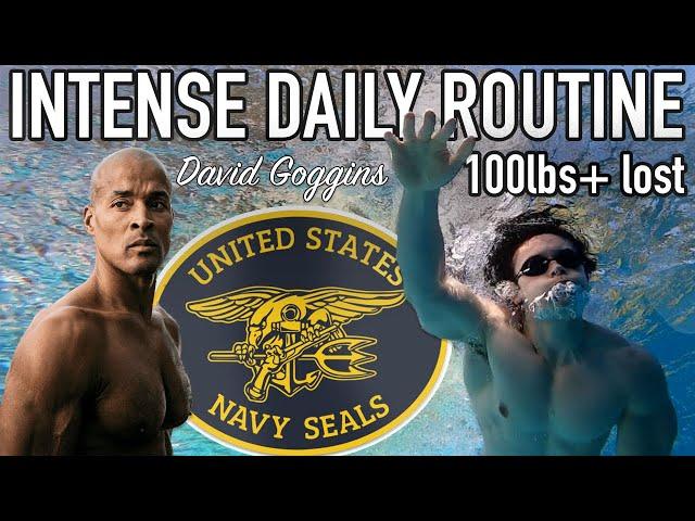 I followed David Goggins' PRE NAVY SEAL daily routine... *5,000+ CALORIES BURNED*