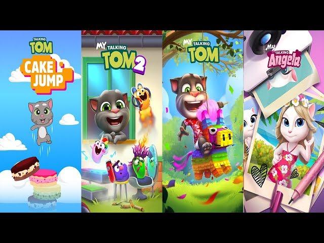 My Talking Tom vs Talking Tom Cake Jump - My Talking Tom 2 vs My Talking Angela Gameplay